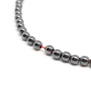 Hematit perle 2 mm, boja hematita, Cena je data za 1 niz od oko 39cm, Niz sadrži oko 198 perli ( 2131159 )