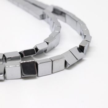 Hematit perle 6x6x2,5 mm, boja  metalik srebro ( 2131245 )