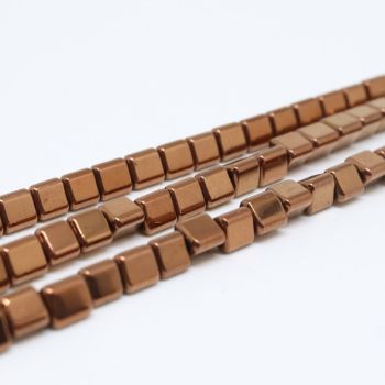 Hematit perle 3x5 mm, boja metalik bakar ( 2131258 )