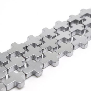 Hematit perle 8x10 mm, boja metalik srebro ( 2131268 )