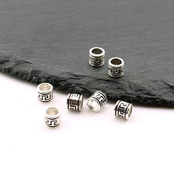 Metalna livena perla 6x5 mm, rupa 4.5mm…23MK11/12239B