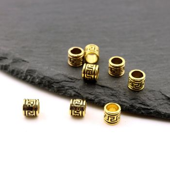 Metalna livena perla 6x5 mm, rupa 4.5mm…23MK11/12239DZL