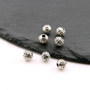 Metalna livena perla 7x6 mm, rupa 3mm…23MK11/1323B