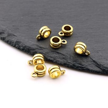 Metalni liveni nosac priveska 12x7x6 mm , rupa 5mm…23MK11/13316DZL