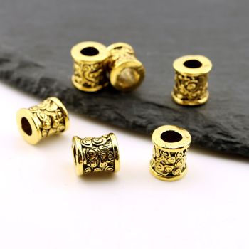 Metalna livena perla 10x8 mm, rupa 5mm…23MK11/13753DZL