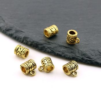 Metalni liveni nosac priveska 10x6x7 mm , rupa 4mm…23MK11/1987DZL