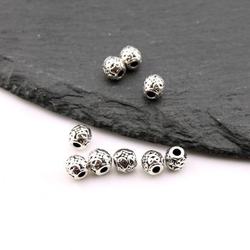 Metalna livena perla 5x5 mm, rupa 1.5mm…23MK11/6847B