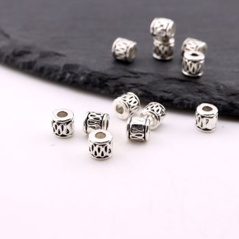 Metalna livena perla 5x5 mm, rupa 2.5mm…23MK12/149B