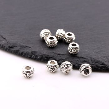 Metalna livena perla 8x6 mm, rupa 3mm…23MK13/12069B