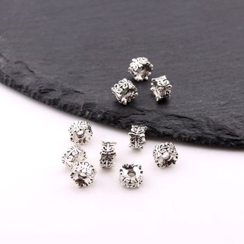 Metalna livena perla 7x5 mm, rupa 2.5mm…23MK13/5156B