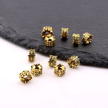 Metalna livena perla 7x5 mm, rupa 2.5mm…23MK13/5156D