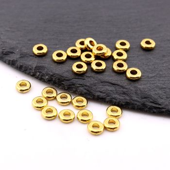 Metalna livena perla 6x2mm, rupa 3mm…23MK03A/12273BZ