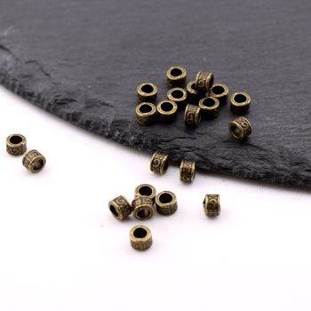 Metalna livena perla 5x3mm, rupa 3mm…23MK14/5151CAM