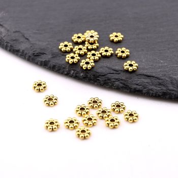 Metalna livena perla 5x1.5 mm, rupa 1.5mm…23MK14/89DZL