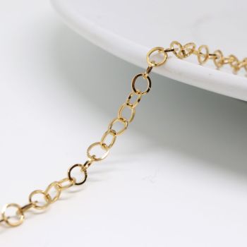 304 Stainless steel lanac u boji zlata - 4  mm  ( 26105 )