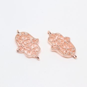 Konektor Fatimina ruka pozlata Rose Gold 24x15 mm (  331002 )
