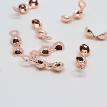 Završetak za najlon,sajlu mesing pozlata u boji Rose Gold 15x4 mm (  331029 )