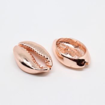 Perla Cowrie Shell 18x12mm  prevlaka pozlata Rose Gold (  331099 )
