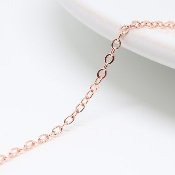 Lanac 3x2 mm  prevlaka pozlata Rose Gold (  331101 )
