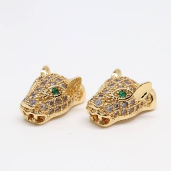 Perla 17x10 mm pozlata Yellow Gold + CZ cirkoni (  332022 )