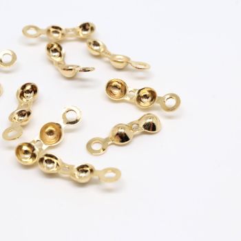 Završetak za kanap,konac, najlon, mesing pozlata Yellow gold 12x4 mm (  332035 )