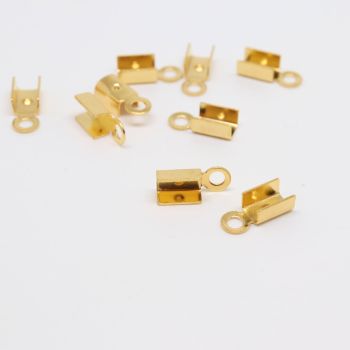 Završetak za kanap,kožicu, mesing pozlata Yellow gold 12x3 mm (  332036 )