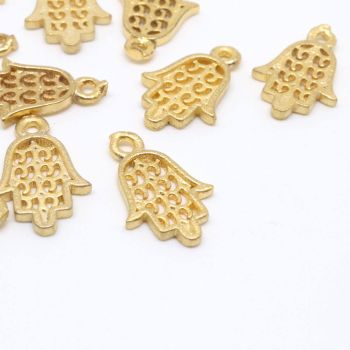 Privezak 12x 8 mm- 18K mat pozlata  (  332081 )