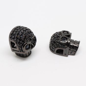 Perla Hematit crna+CZ   12x10x7 mm (  334002 )