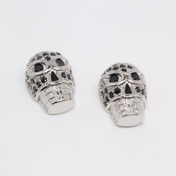 Konektor 13x10 mm Rodijum + CZ cirkoni (  334017 )