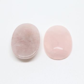 Kabašon 25x18  mm Rozen Kvarc   ( 3400040 )