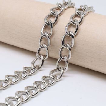 Metalni lanac 10x7.5 mm, žica 1,8 mm- boja inoxa ( 501003 )