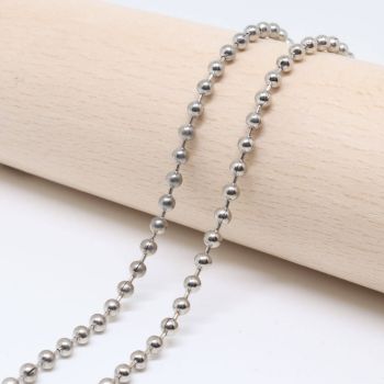 Metalni  lanac 2,5 mm- boja inoxa   ( 501008 )