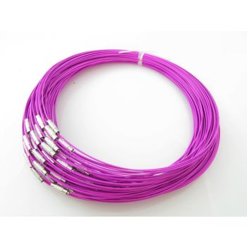 Čelična sajlica za ogrlice sa kopčom na šraf, prečnik 14,5 cm-- boja fuzija (532FUZIJA)