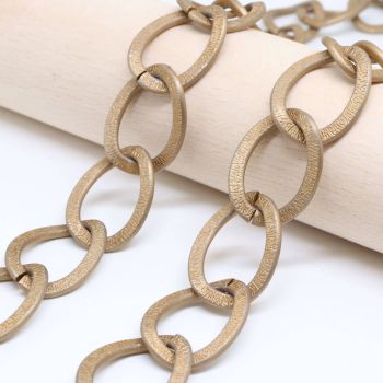 Aluminijumski lanac 21x16mm, žica 3x2mm - boja Antik bronza ( 6020008 )