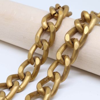 Aluminijumski lanac 19x13 mm, žica 3.5 mm - boja Antik bronza ( 6020016 )