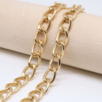 Aluminijumski lanac 10x7mm, žica 1,6 mm - boja zlata ( 6020027 )