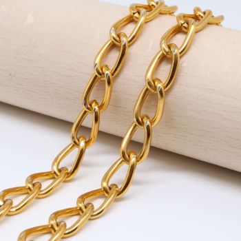 Aluminijumski lanac 11.5x6.5mm, žica 1,6 mm - boja zlata ( 6020029 )