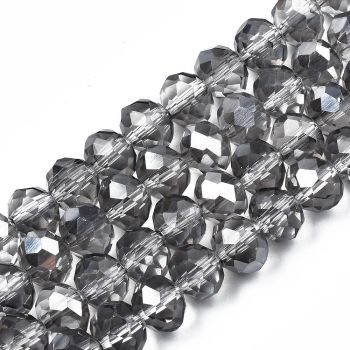 Brušeno staklo Rondele 8x6 mm ST100A24