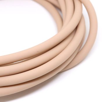 Kaučuk šuplji 5 mm- rupa 3.5mm, boja natur / bež  ( 710103 )