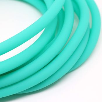 Kaučuk šuplji 5 mm- rupa 3.5mm, boja tirkiz plava ( 710105 )