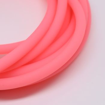 Kaučuk šuplji 5 mm- rupa 3.5mm, boja koralna ( 710112 )