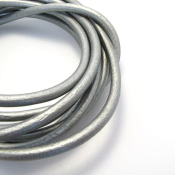 Prirodna koža 4 mm - boja metalik  silver ( 721104 )