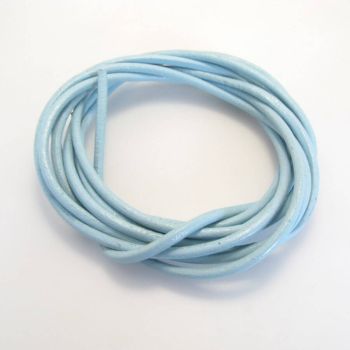 Prirodna koža 3 mm - boja svetlo plava ( 721111 )