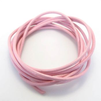 Prirodna koža 3 mm - boja svetlo roze ( 721112 )
