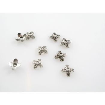 Metalne Kapice za perle 8mm, boja antik srebra (852)
