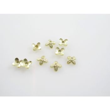 Metalne Kapice za perle 8mm, boja zlata (852Z)
