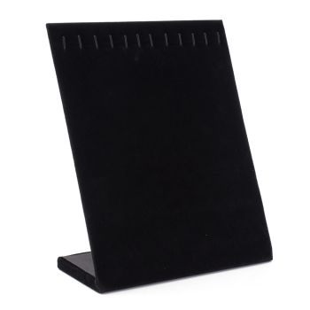 Postolje za izlaganje ogrlica . Obloženo finim plišom. Dimenzije 20 x 8,5x25 cm-boja crna (STAK-OGCL)