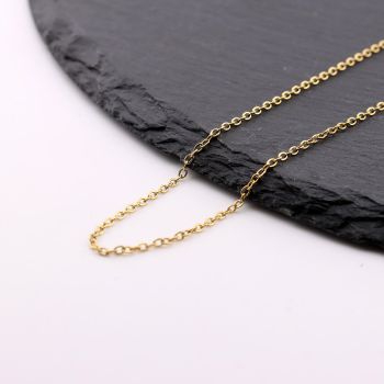 Stainless Steel lanac 2x1,5x0,4mm, dužina 45 cm  boja zlata (23SSK39Z)