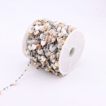 304 Stainless Steel Lanac 3x1mm, Sedef 6x6mm...SSL-23L32B-20m