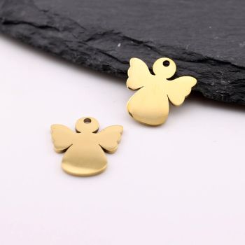 Stainless Steel privezak Gold 14x14x1 mm (23SSK09AG)